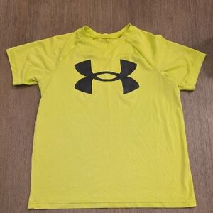Under Armour Neon Yellow Short Sleeve Logo Tee